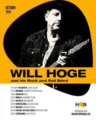 Will Hoge începe un turneu de zece concerte în Spania la Valencia