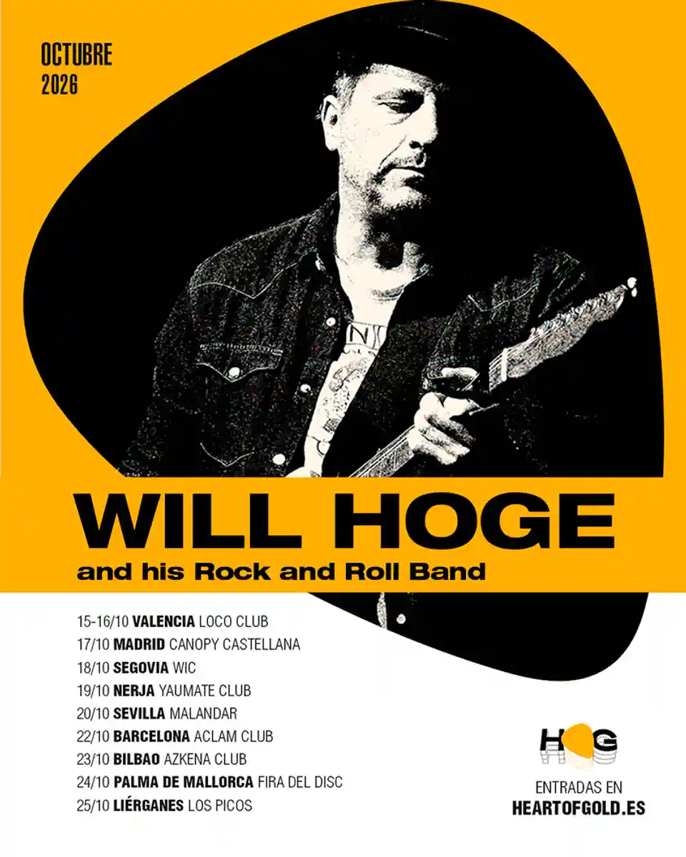Will Hoge începe un turneu de zece concerte în Spania la Valencia
