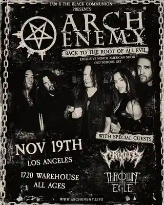 Arch Enemy anunță un concert intim la Los Angeles