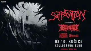 Suffocation a susținut un concert în Košice în cadrul turneului european