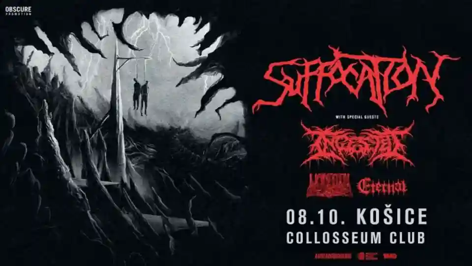 Suffocation a susținut un concert în Košice în cadrul turneului european