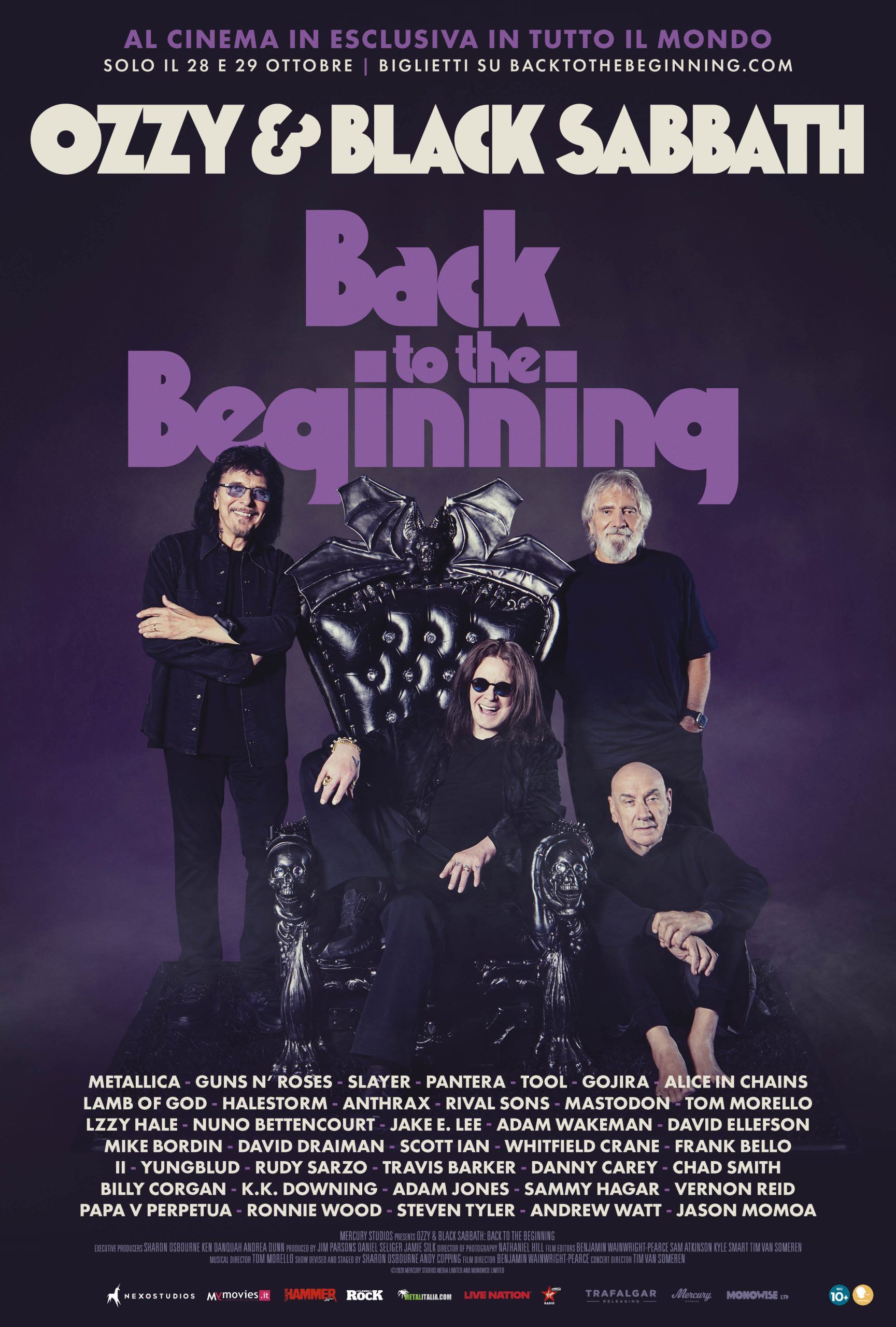 Documentarul concert „Ozzy & Black Sabbath: Back To The Beginning” ajunge în cinematografe