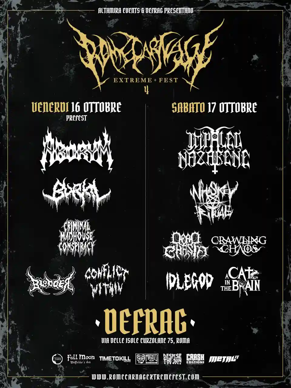Festivalul Rome Carnage Extreme Fest 2026 își anunță detaliile oficiale