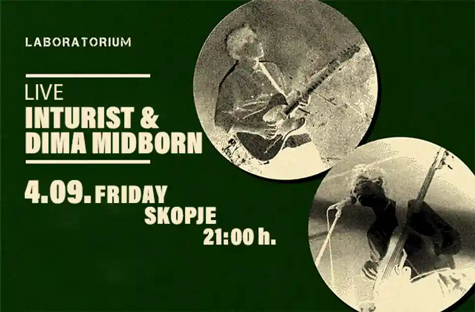 Inturist și Dima Midborn vor concerta în cadrul unui eveniment la Laboratorium