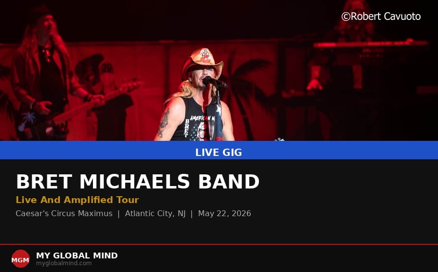 Bret Michaels Band a susținut un concert în Atlantic City în cadrul turneului actual