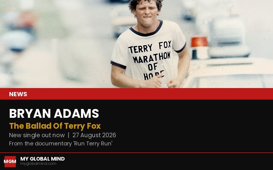 Bryan Adams lansează single-ul și videoclipul „The Ballad Of Terry Fox”