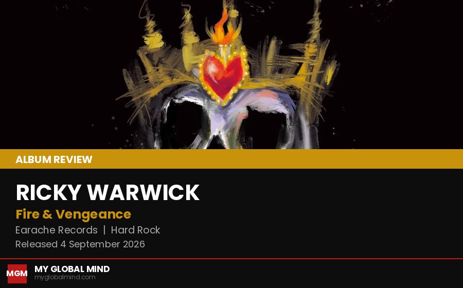 Ricky Warwick lansează cel de-al nouălea album solo, intitulat Fire & Vengeance