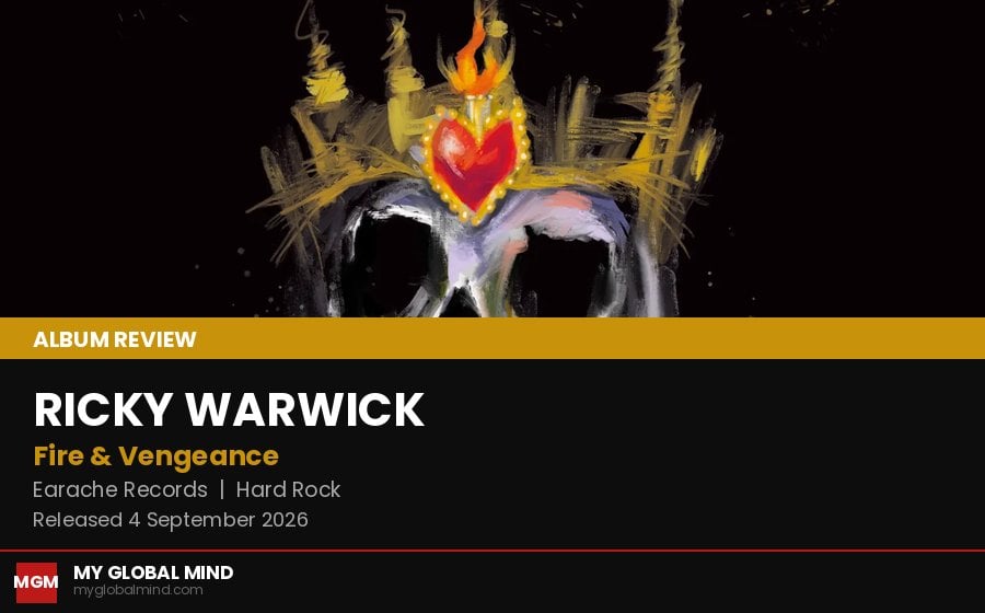 Ricky Warwick lansează cel de-al nouălea album solo, intitulat Fire & Vengeance