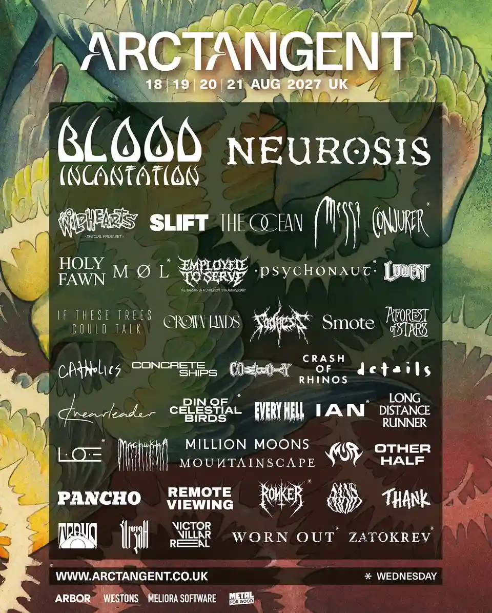 ArcTanGent anunță primele nume: Neurosis și Blood Incantation cap de afiș în 2027