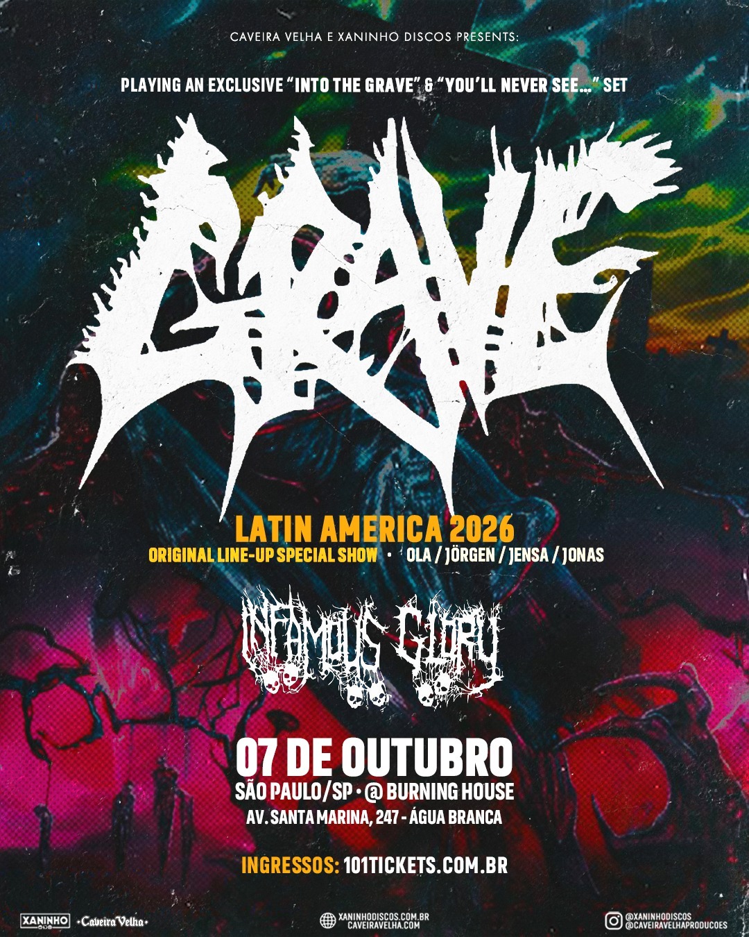 Trupa Grave concertează miercuri la São Paulo în componența originală