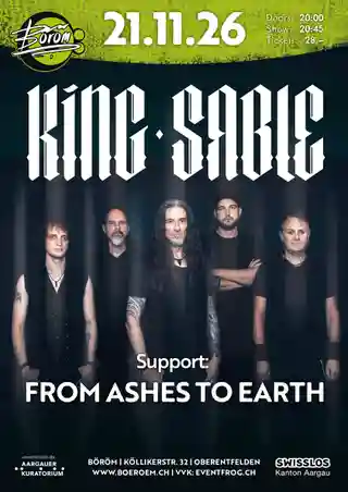 King Sable și From Ashes To Earth vor concerta în Boeroem
