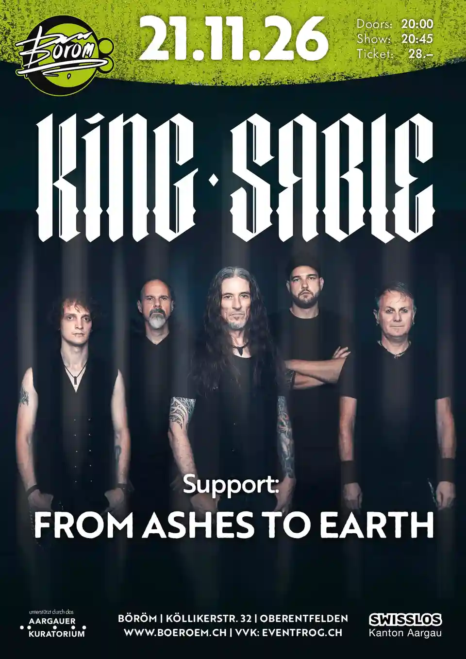 King Sable și From Ashes To Earth vor concerta în Boeroem