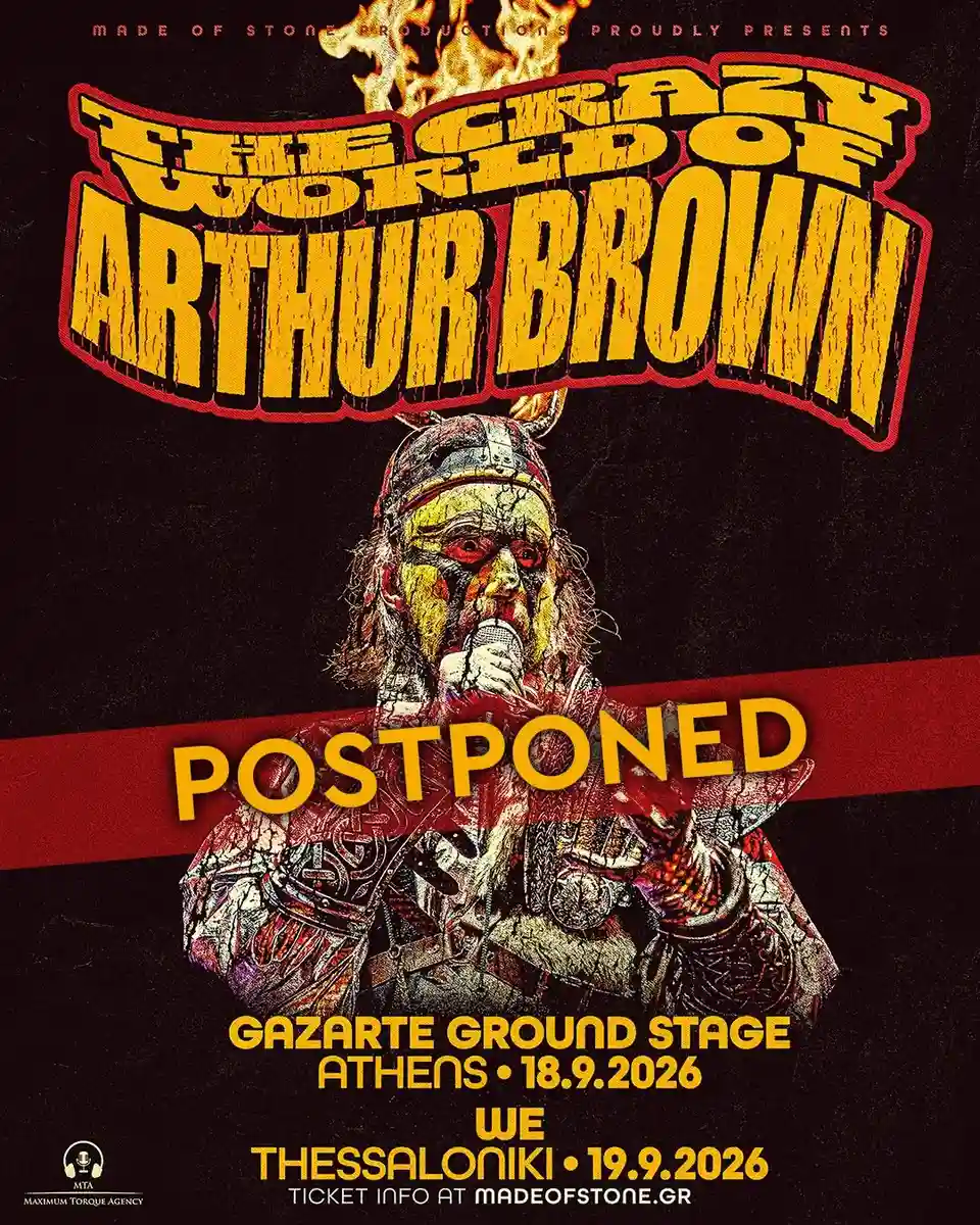Arthur Brown a amânat concertele programate în Grecia