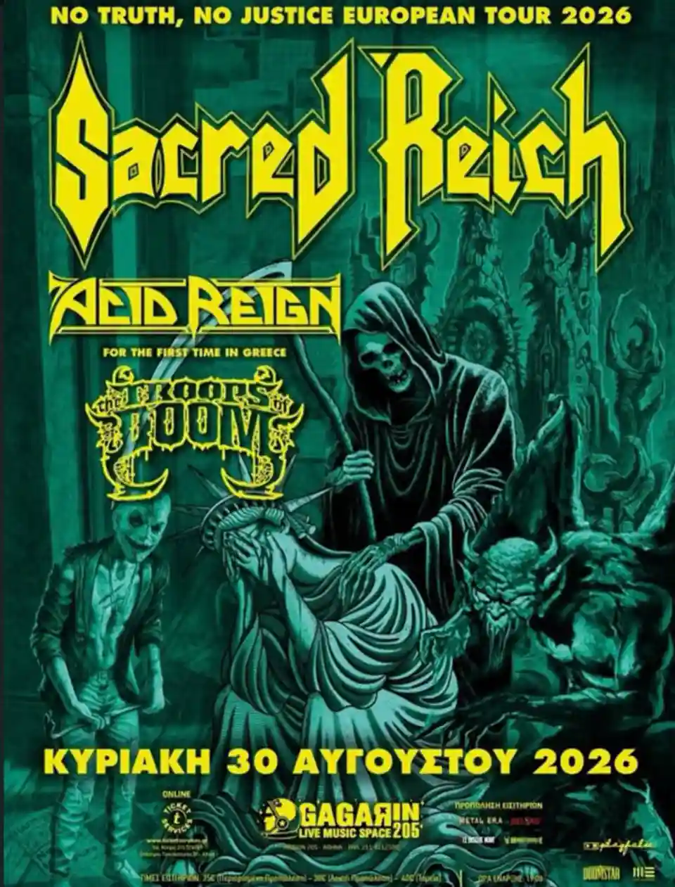 Sacred Reich, Acid Reign și The Troops Of Doom au concertat la Atena