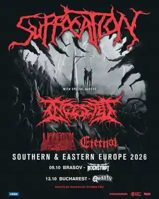 Suffocation susține două concerte în România