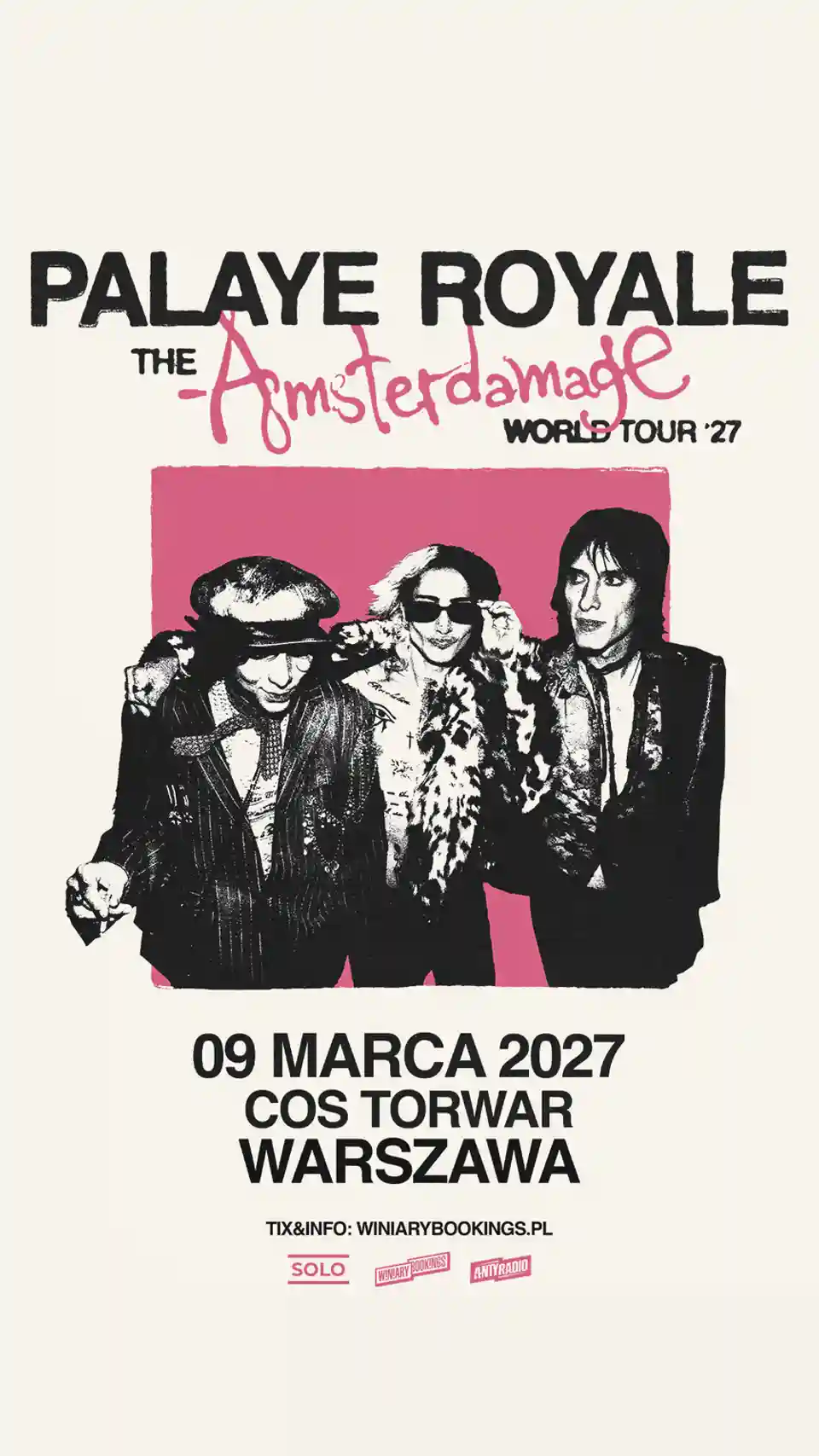 Palaye Royale va concerta la Varșovia în martie 2027