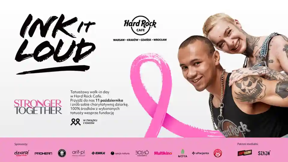 A treia ediție a campaniei caritabile INK IT LOUD are loc la Hard Rock Cafe
