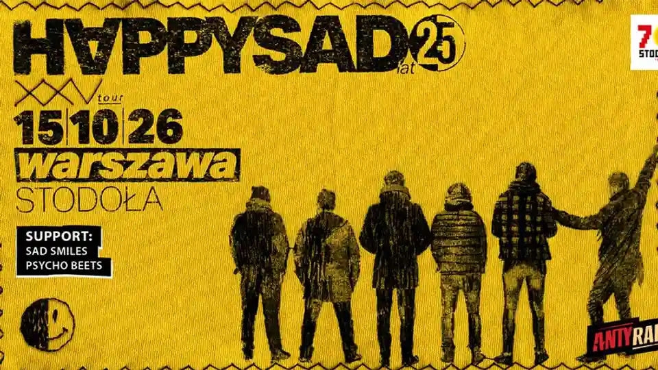 Happysad va susține un concert aniversar de 25 de ani la Club Stodoła