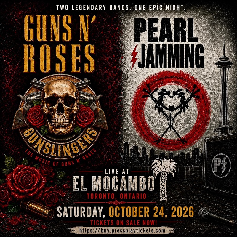 Gunslingers și Pearl Jamming concertează la El Mocambo în octombrie 2026