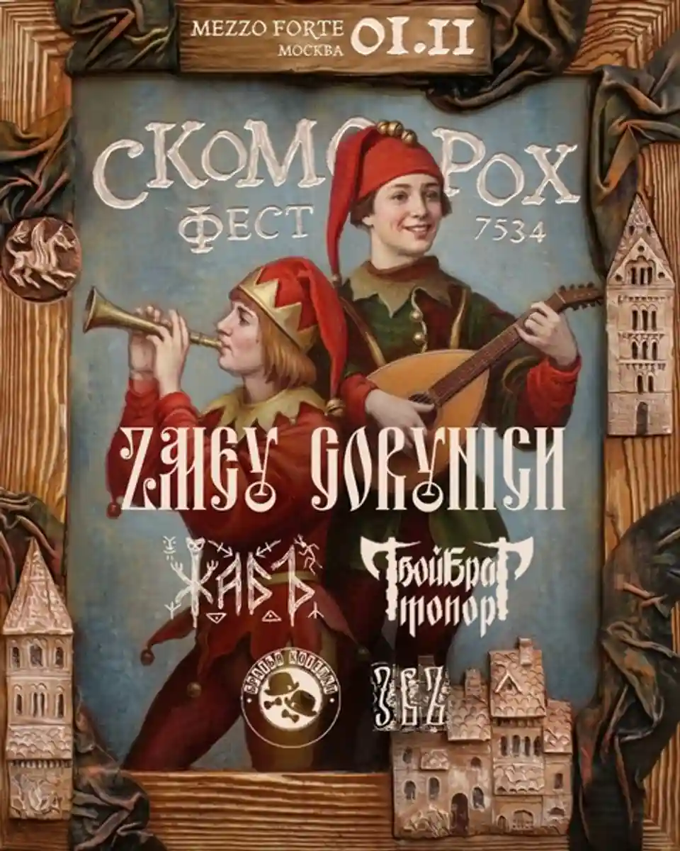 Concert ZMEY GORYNICH și alte trupe în Moscova pe 1 ianuarie 2026