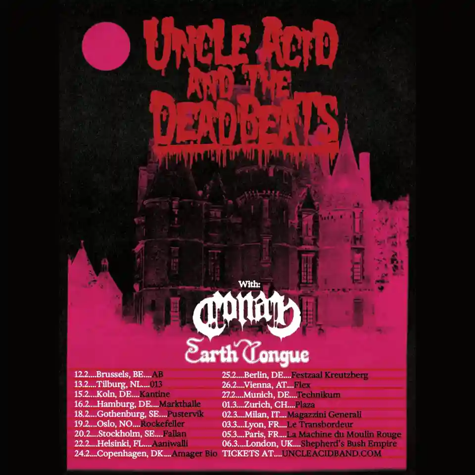 Uncle Acid and the Deadbeats anunță un turneu european în 2027