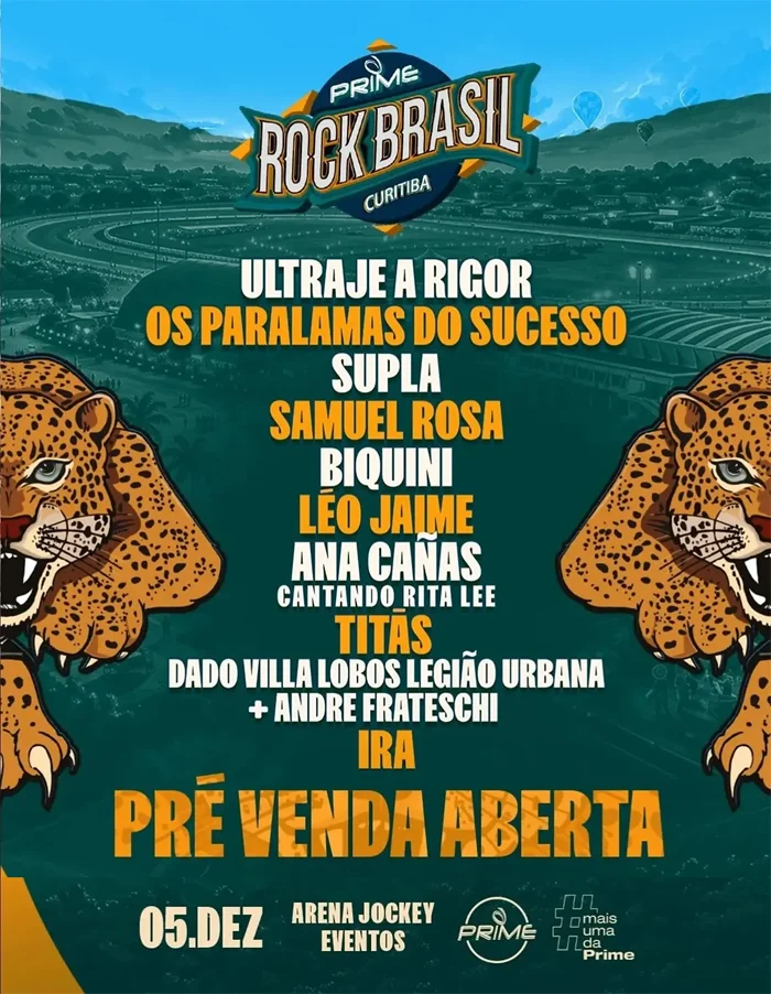 Festivalul Prime Rock Brasil 2026 va avea loc la Curitiba pe 5 decembrie