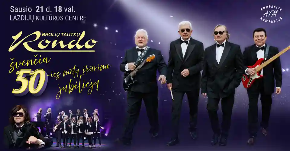Trupa Brolių Tautkų Rondo aniversează 50 de ani de activitate printr-un concert jubiliar