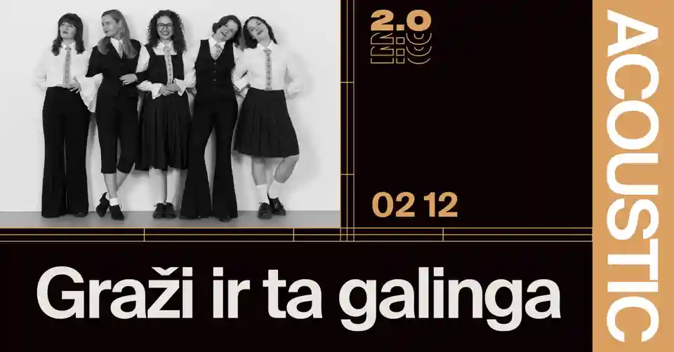 Grupul Graži ir ta galinga prezintă spectacolul-concert „Lietuvos moterys” la Vilnius