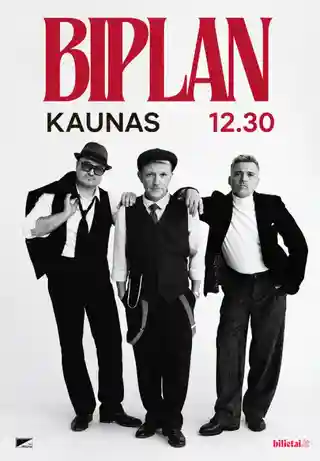 Trupa Biplan concertează la Kaunas pe 30 decembrie 2026