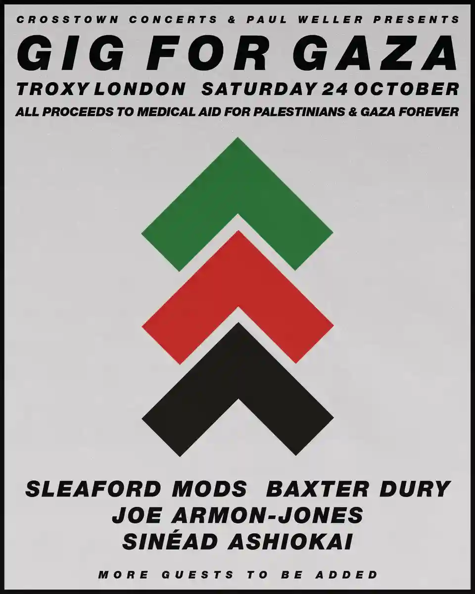 Sleaford Mods și alți artiști vor susține un concert caritabil pentru Gaza la Londra
