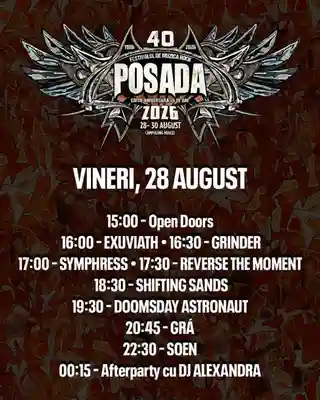 Posada Rock Festival 2026: Programul complet pe zile