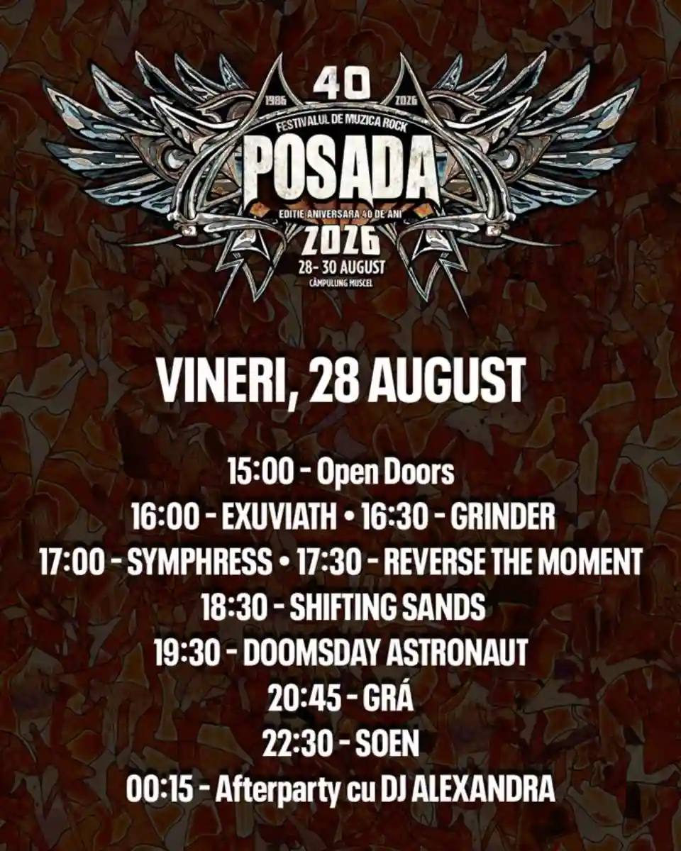 Posada Rock Festival 2026: Programul complet pe zile