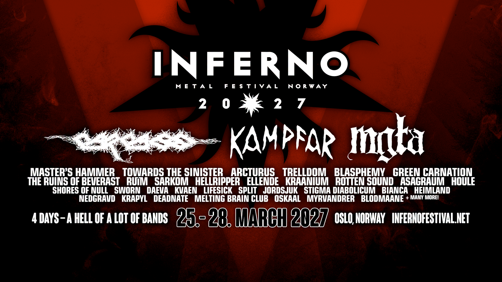 Inferno Metal Festival 2027 anunță trupele participante