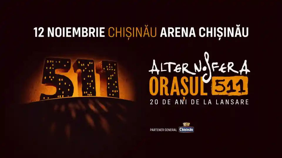 Alternosfera aniversează 20 de ani de la lansarea albumului Orașul 511 la Chișinău