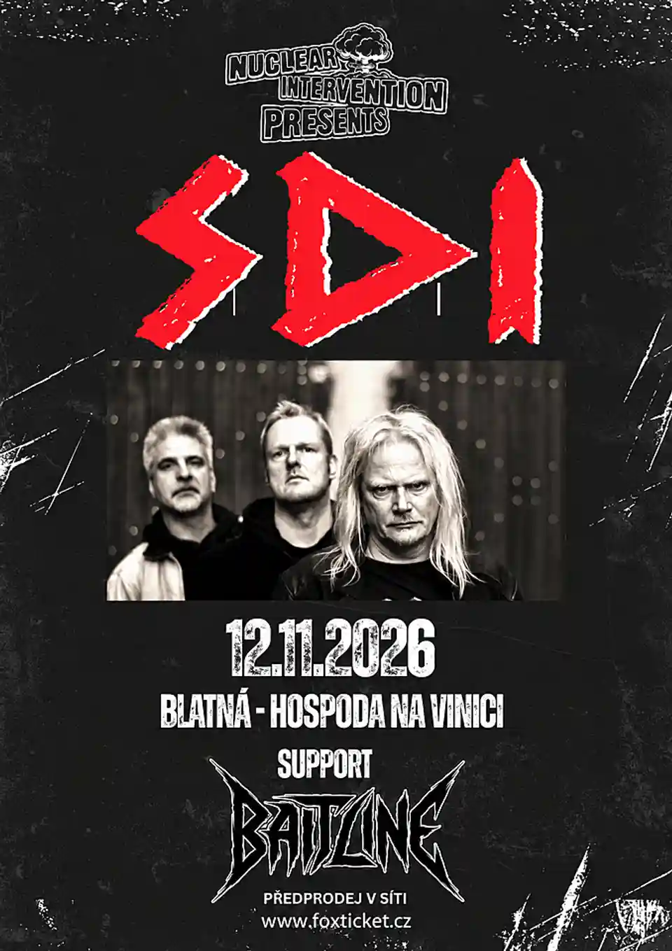 Concert S.D.I. și Baitline în Blatná pe 12 noiembrie