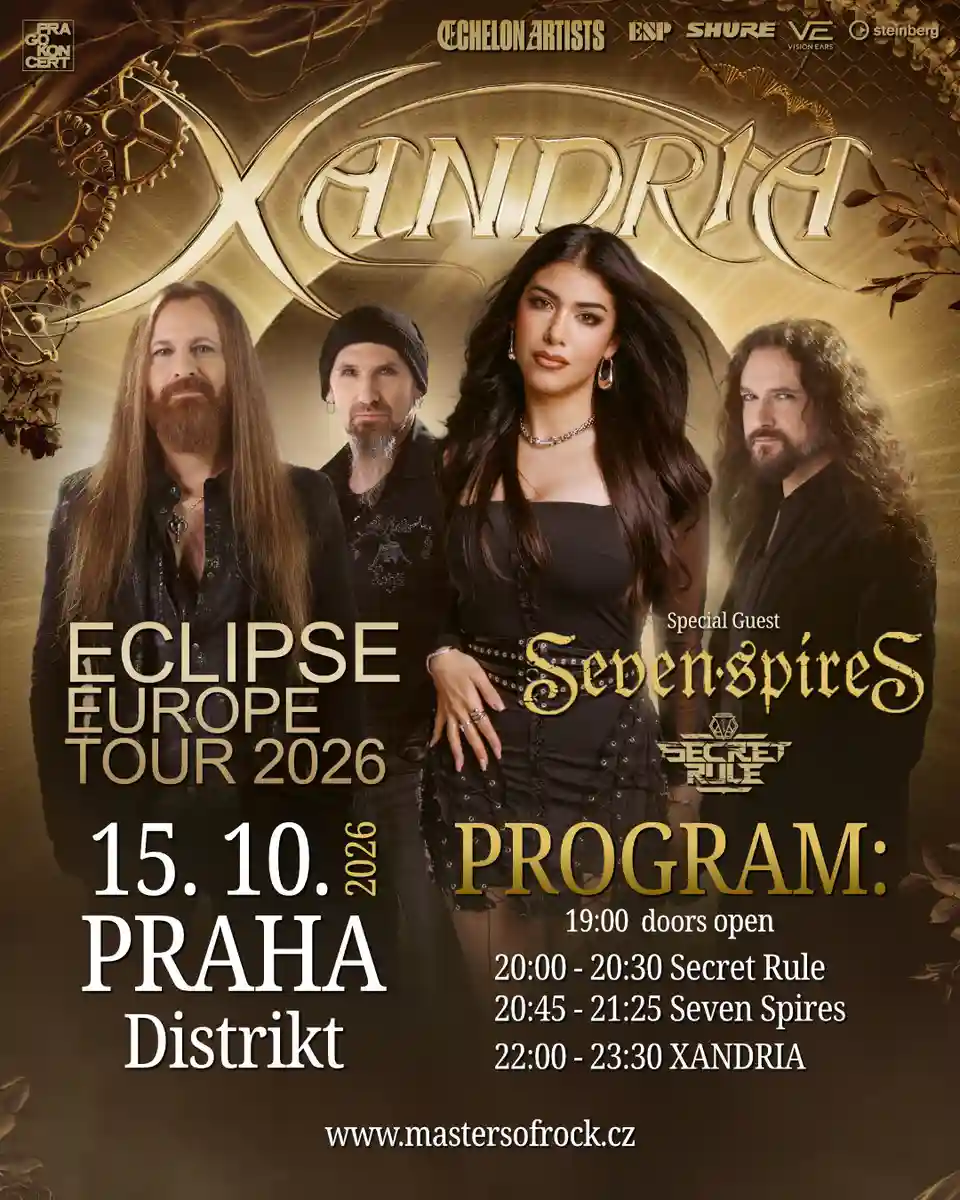 XANDRIA, SEVEN SPIRES și SECRET RULE concertează la Praga în luna octombrie