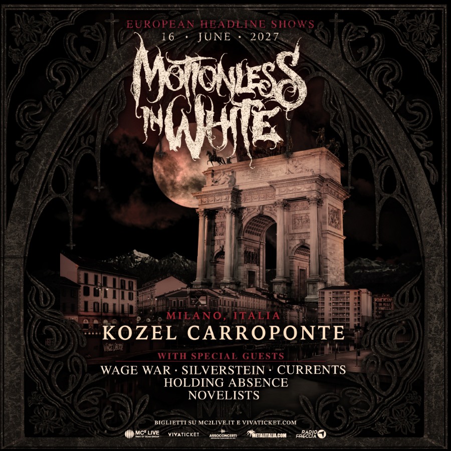 Motionless In White anunță lineup-ul complet pentru concertul de la Milano din iunie 2027