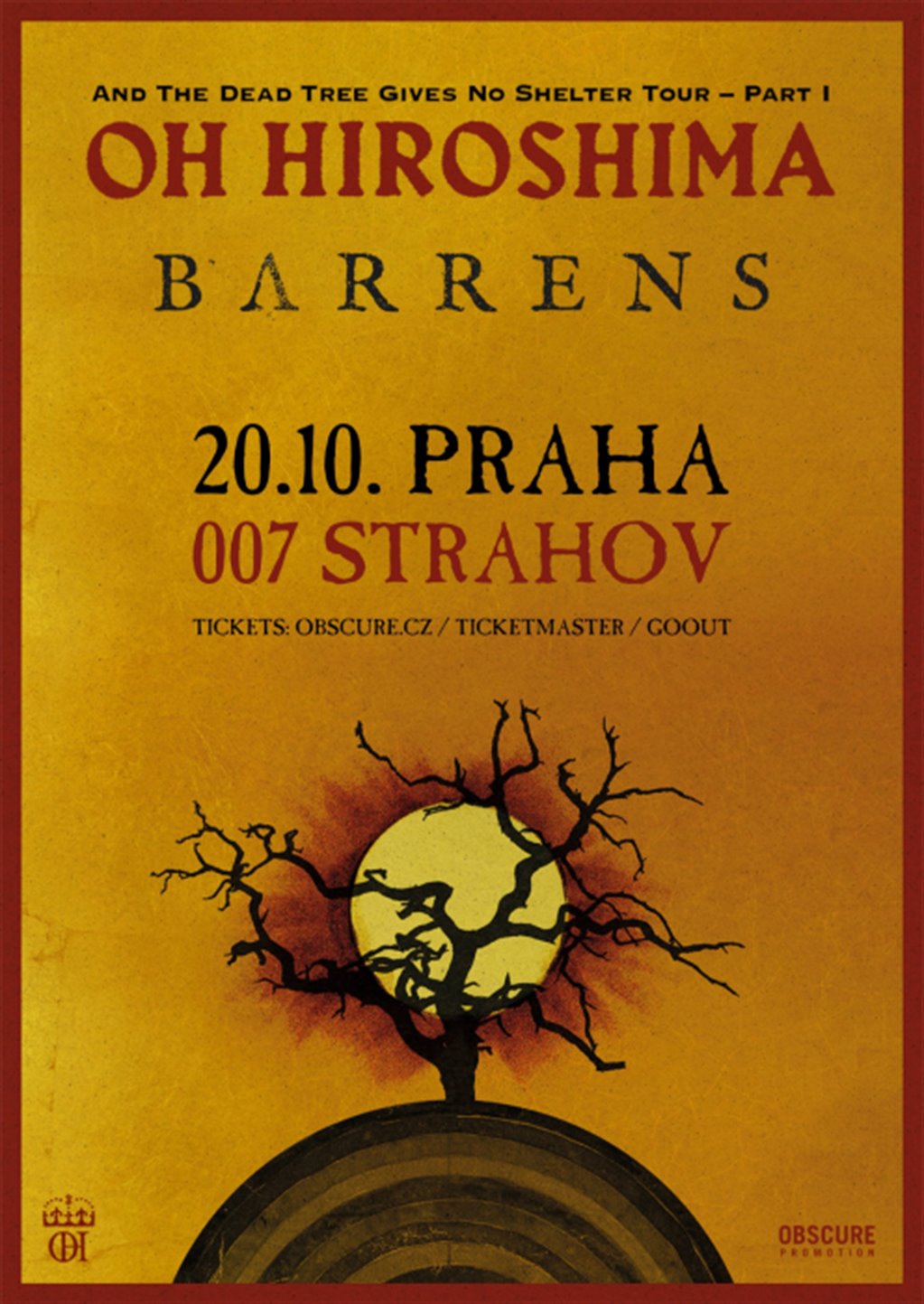 OH HIROSHIMA și BARRENS vor concerta la Praga