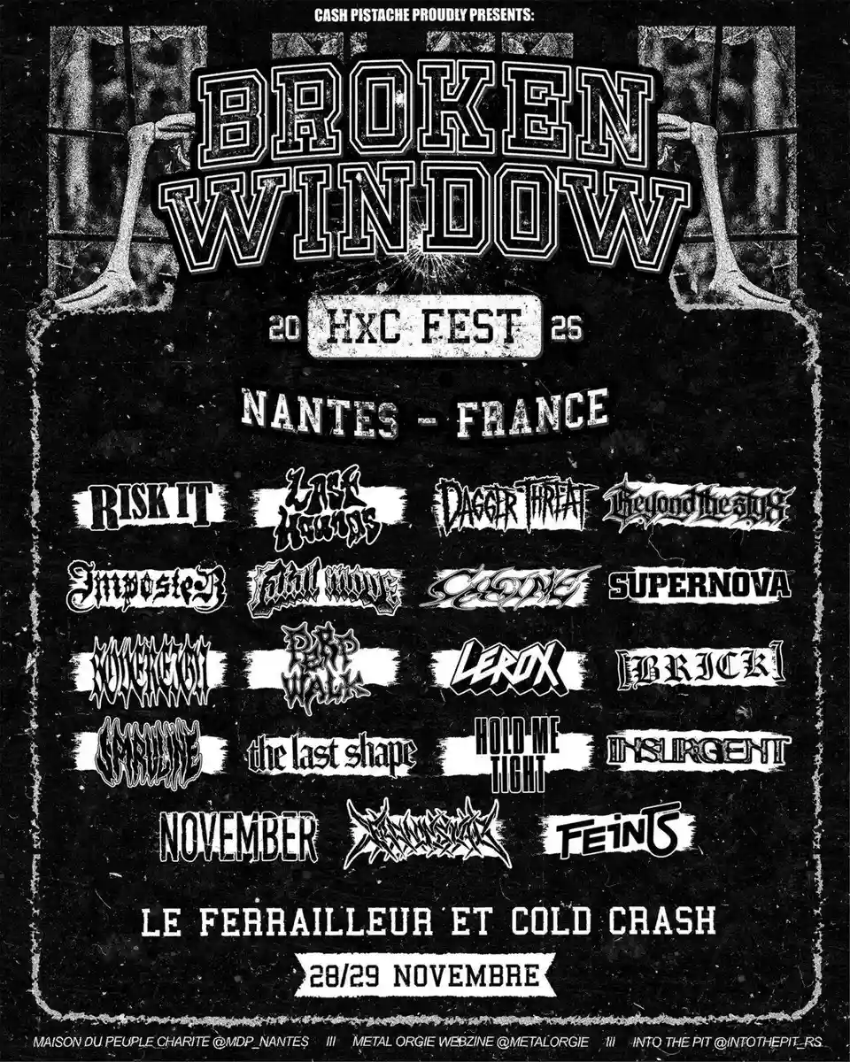 Festivalul Broken Window are loc în Nantes pe 28 și 29 noiembrie 2026