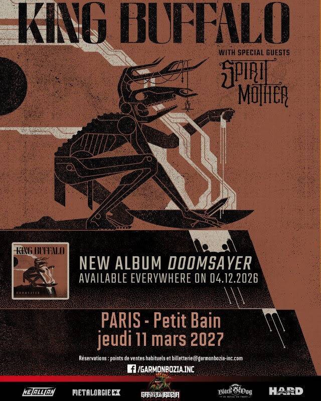 King Buffalo și Spirit Mother vor concerta în Paris