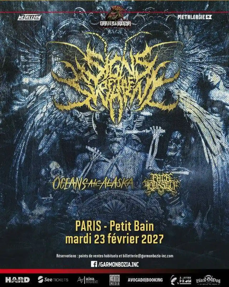 Signs Of The Swarm, Oceans Ate Alaska și Face Yourself concertează la Paris