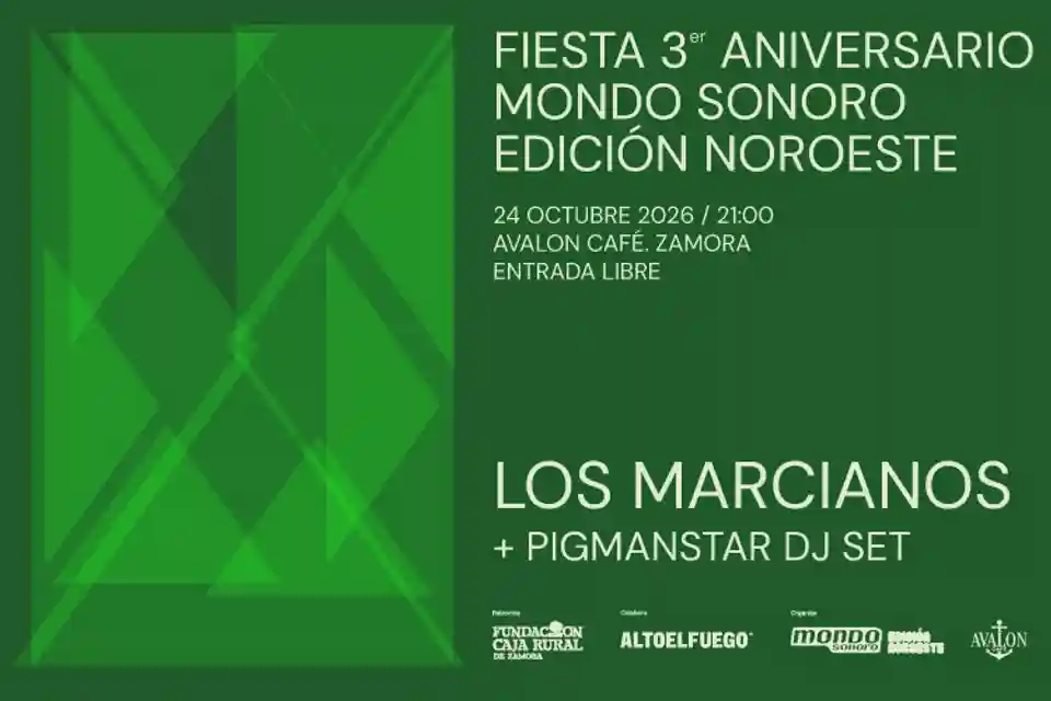 Los Marcianos vor concerta la aniversarea revistei Mondo Sonoro Noroeste