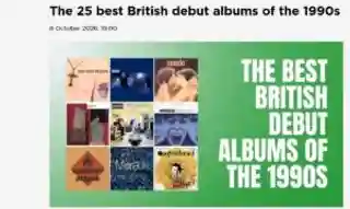 Radio X a selectat cele mai bune 25 de albume de debut britanice din anii '90