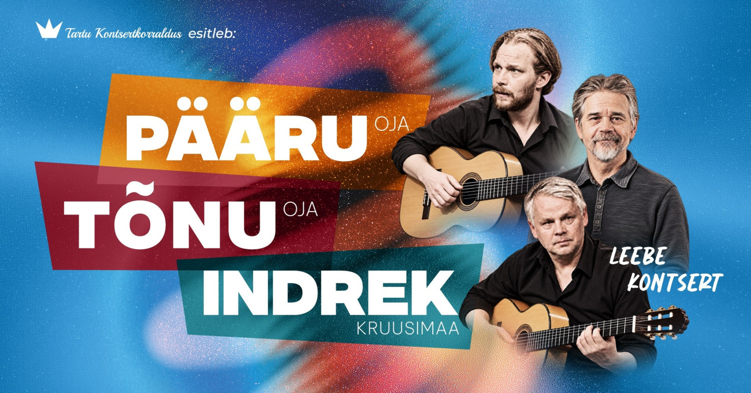 Pääru, Tõnu și Indrek susțin o serie de concerte în decembrie 2026