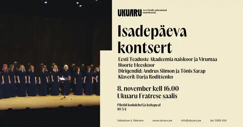 Concert de Ziua Tatălui în sala Ukuaru