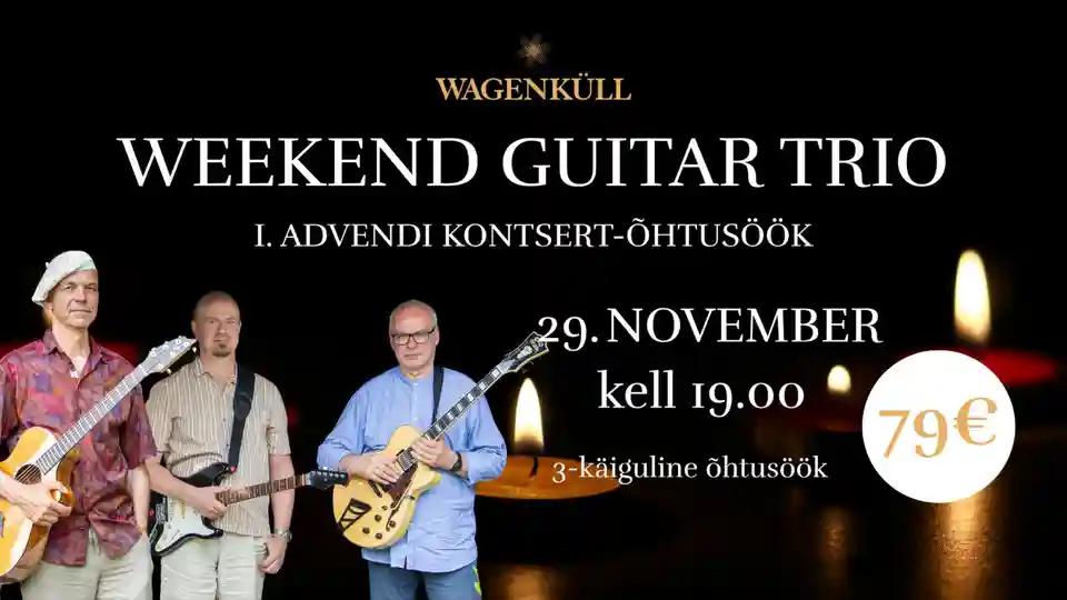 Weekend Guitar Trio susține un concert în cadrul cinei de Advent de la Wagenküll