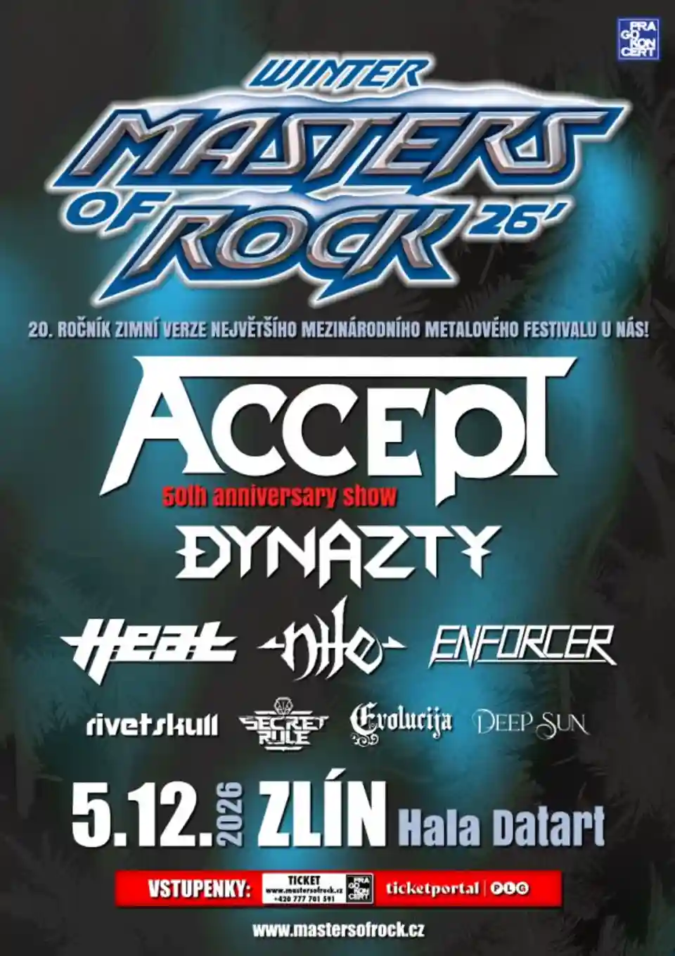Festivalul Zimní Masters of Rock 2027 sărbătorește 50 de ani de activitate a trupei ACCEPT