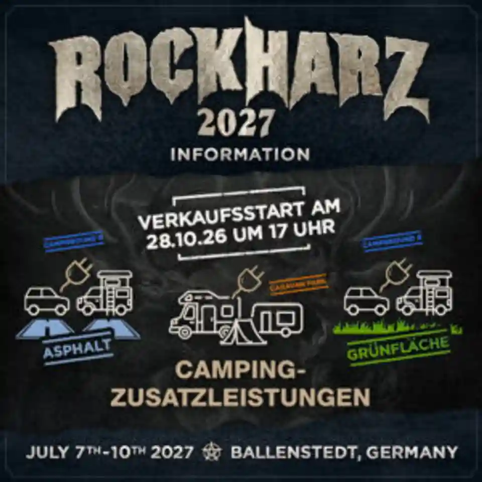 Rockharz 2027: Detalii despre rezervarea locurilor de camping și a opțiunilor cu curent