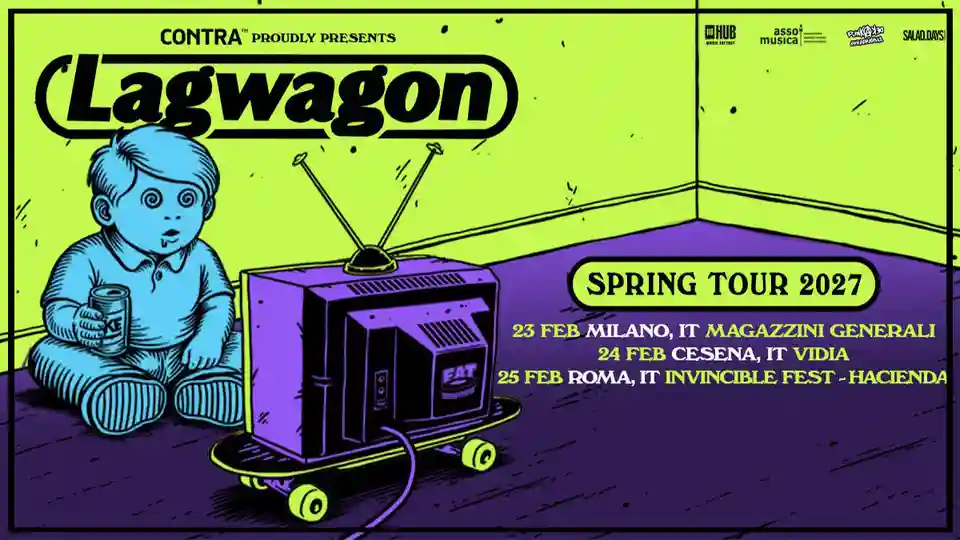 Lagwagon revine în Italia pentru trei concerte în februarie 2027
