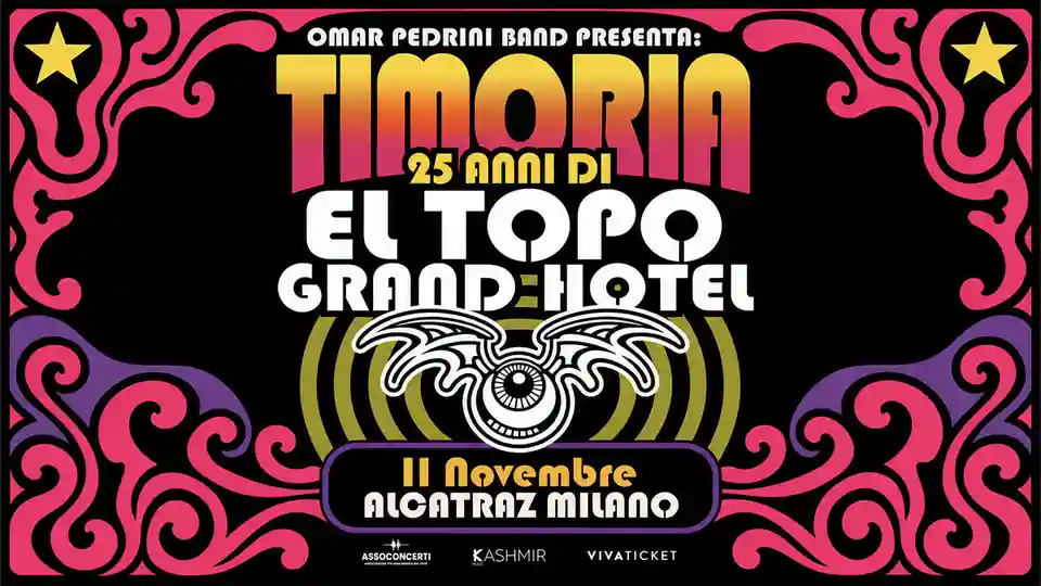 Omar Pedrini celebrează 25 de ani de la lansarea albumului „El Topo Grand Hotel” al trupei Timoria